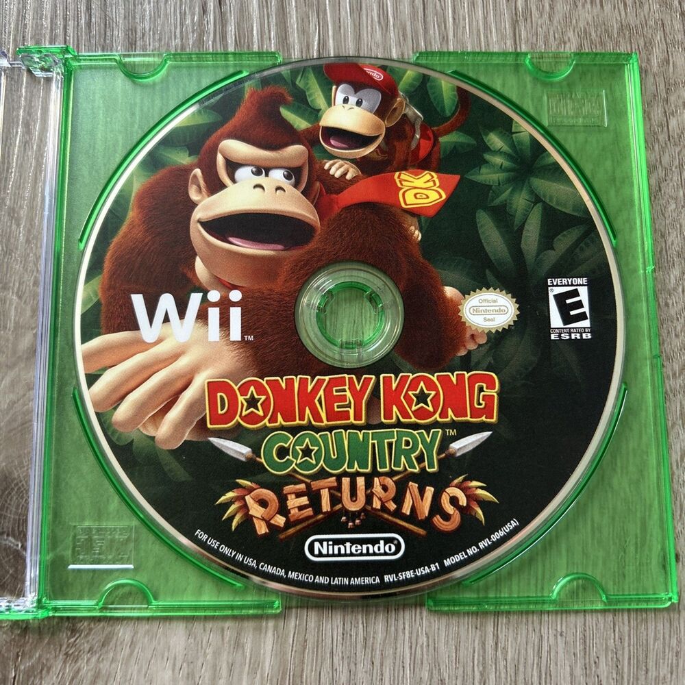 Donkey Kong Country Returns Nintendo Wii 2010 Game Disc Only Tested Working